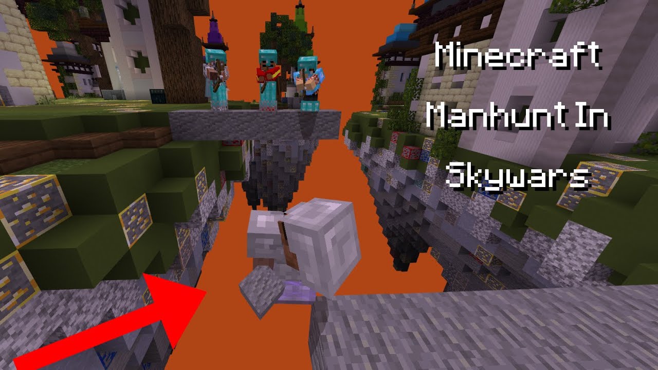 Minecraft Manhunt In Skywars