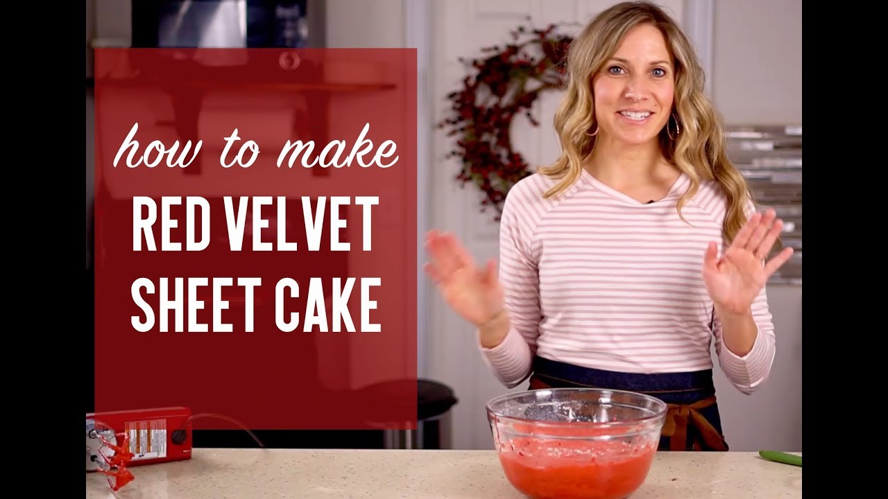 How to Make RED VELVET SHEET CAKE {Recipe Video}