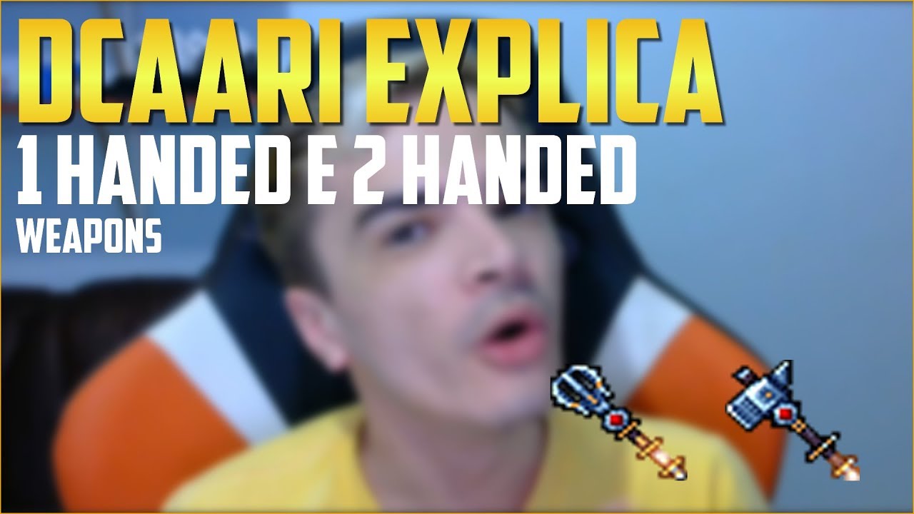 😵 DCAARI EXPLICA : Arma de 1 Mão e 2 Mãos