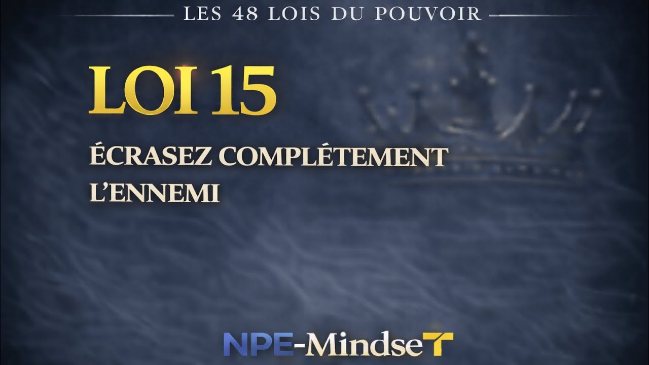 Loi 15 du Pouvoir : Écrasez Complètement l’Ennemi (Ne Laissez Rien au Hasard)