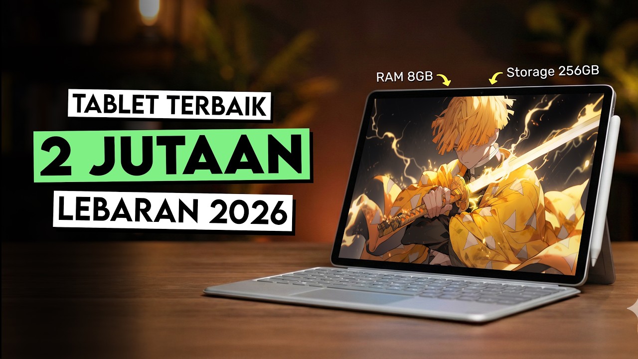 Tablet 2 Jutaan PALING WORTH IT Lebaran 2026! - Helio G99, RAM 8GB, Storage 256 GB