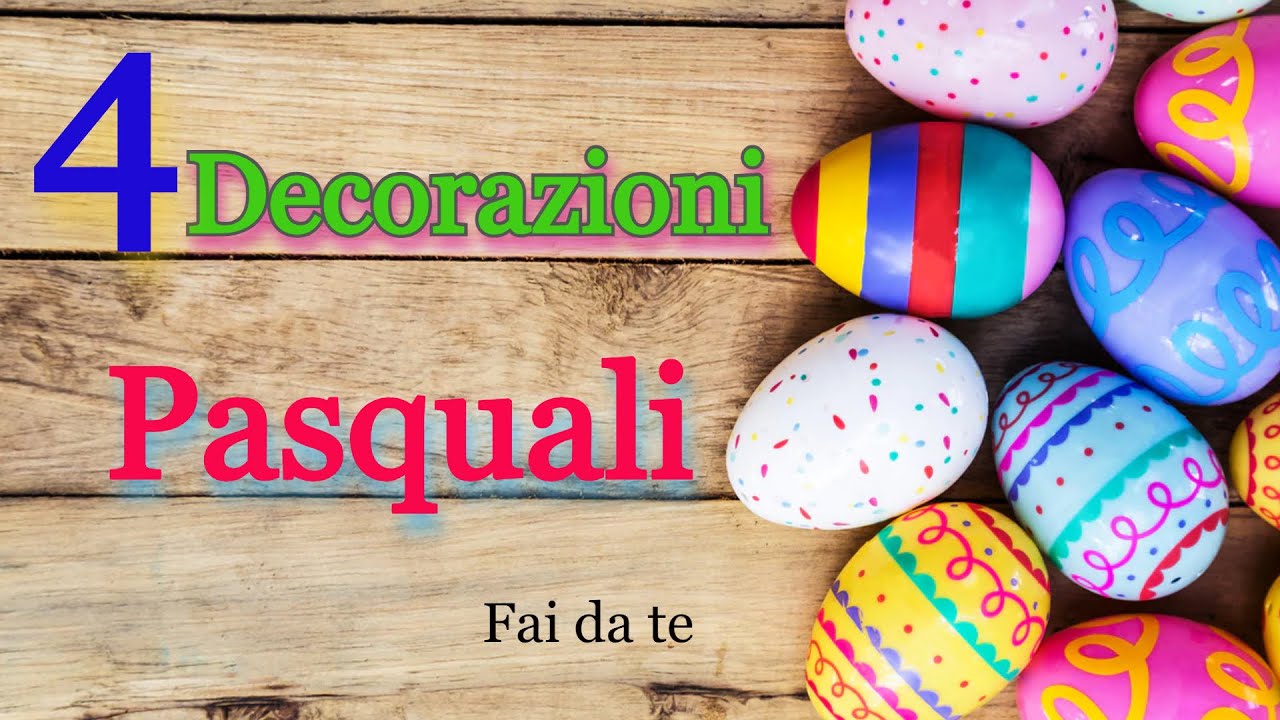Tutorial: 4 Decorazioni pasquali semplici e facili realizate con carta Fai da te/ DIY