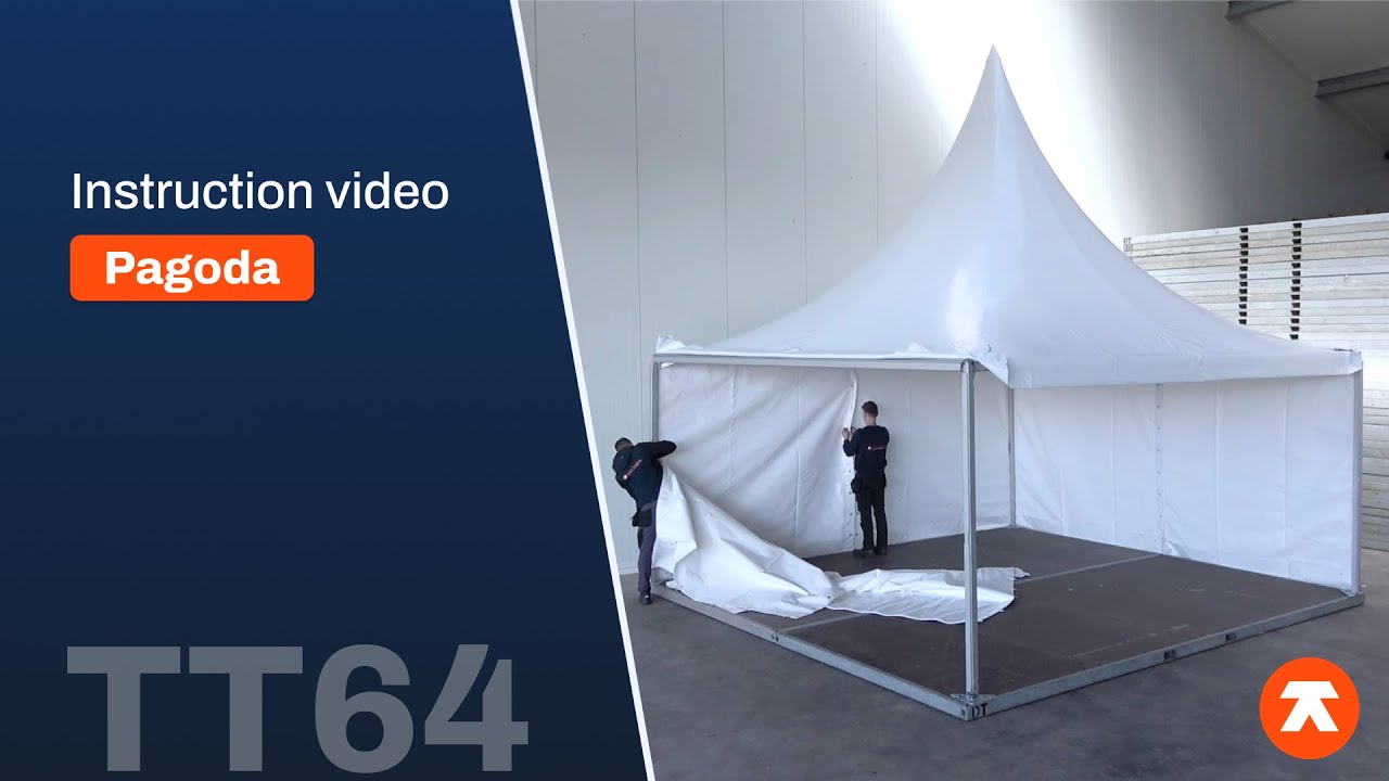 Pagode opbouwen | Instructievideo TT64 | Tent Trading
