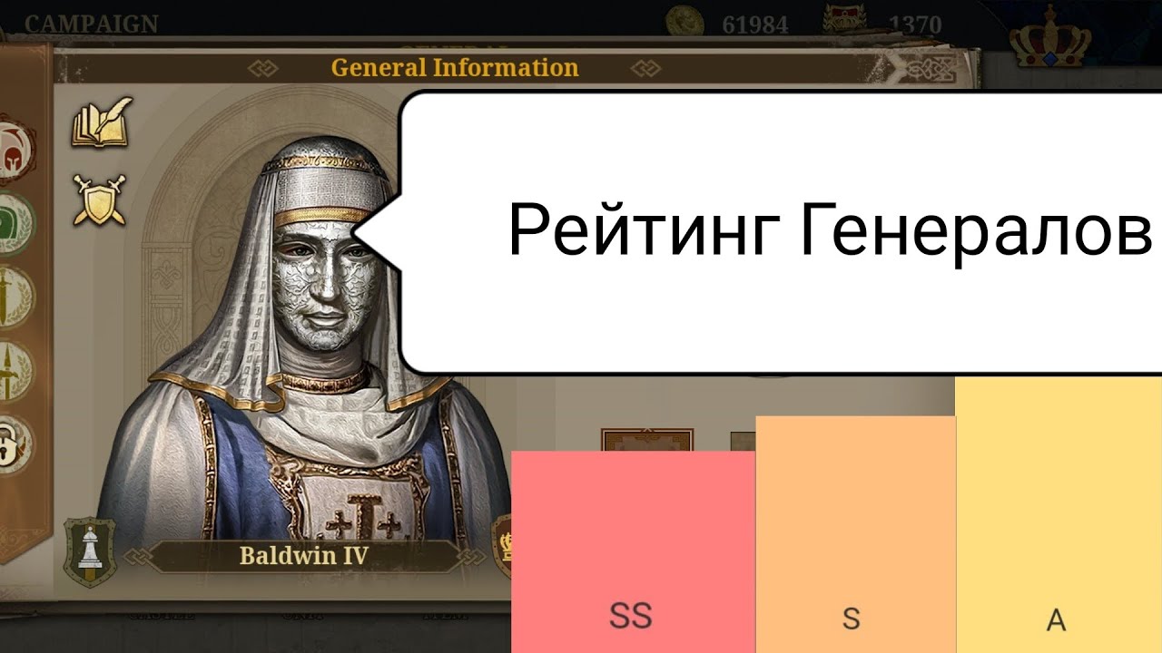 Ew7 Рейтинг Генералов / Лучшие генералы European War 7: Medieval Кого выбрать из генералов?