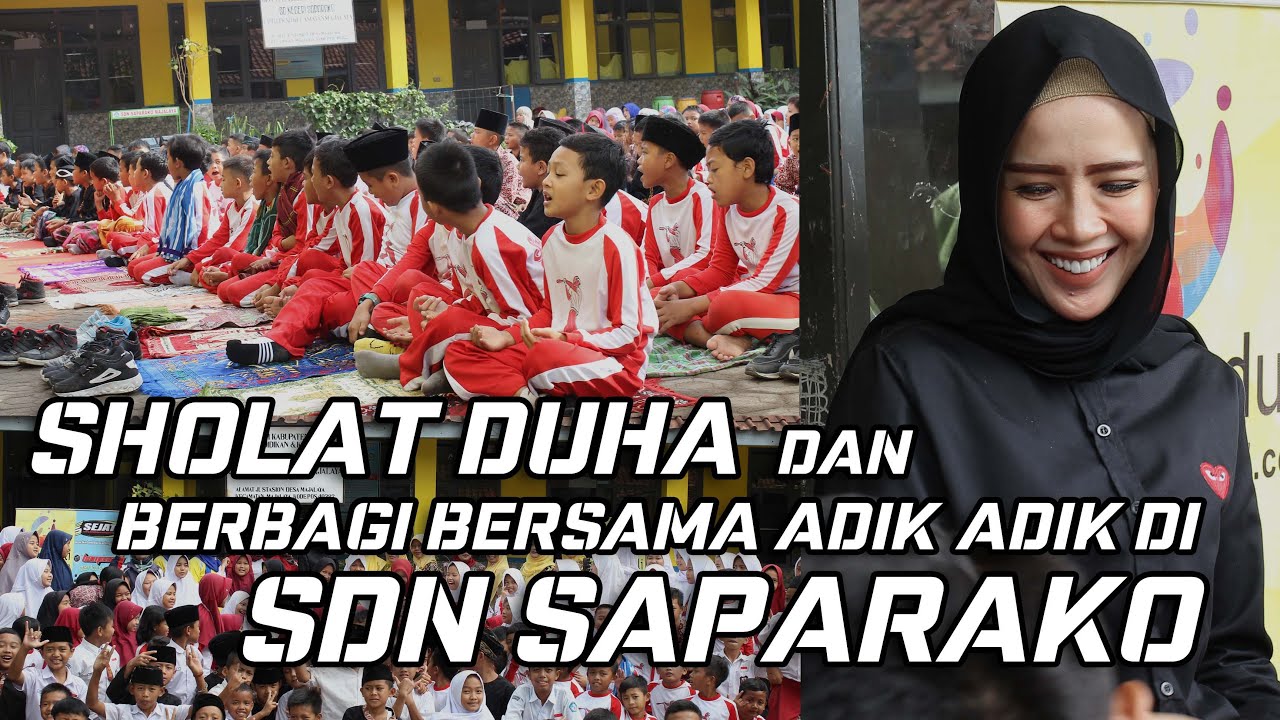 Sholat Duha dan berbagi bersama adik-adik di SDN SAPARAKO | #HTDPEDULI11