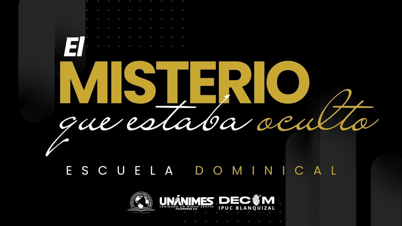EL MISTERIO QUE ESTABA OCULTO | Escuela Dominical 💙
18/01/2026 🗓️
IPUC BLANQUIZAL 🌐