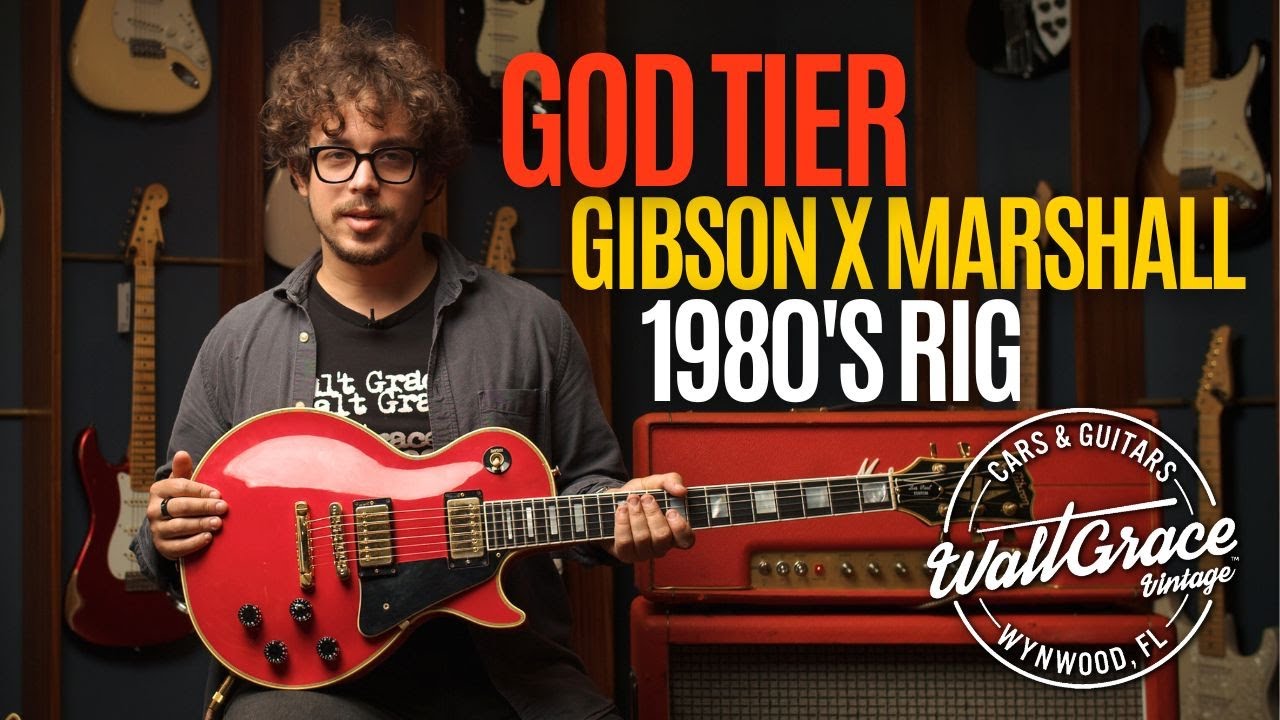 Incredible 1980s Rock Guitar Combo - 1985 Gibson Les Paul Custom Ferrari Red & 70s Marshall Plexi