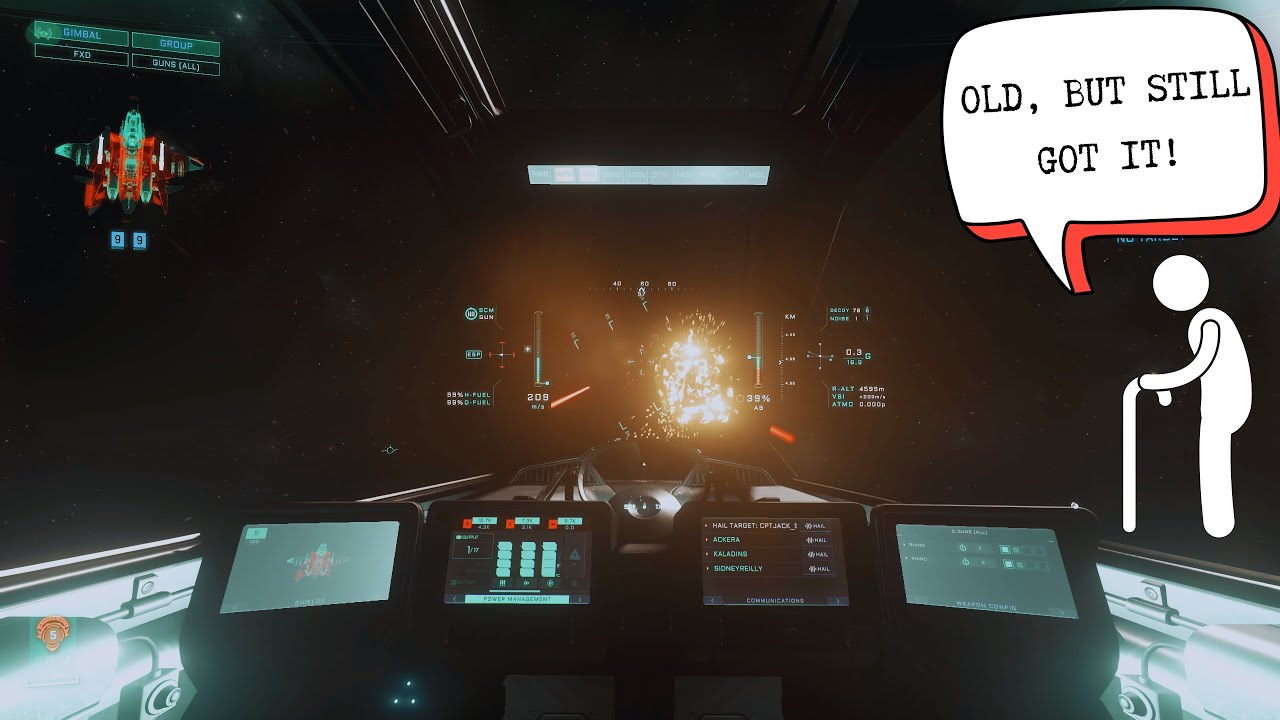 Anvil Gladiator - Old School #starcitizen