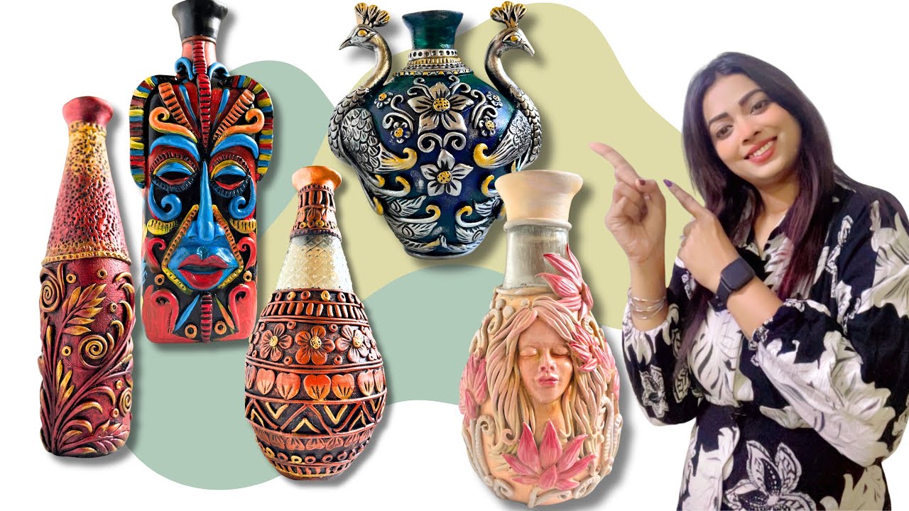 Turn Waste Bottles into Beautiful Home Decor | DIY Bottle Crafts