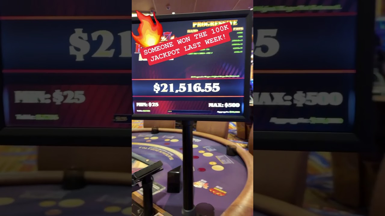 Someone hit the $100,000 Blackjack Blazing 7s jackpot last week and now it&rsquo;s reset to $21,516.55!!