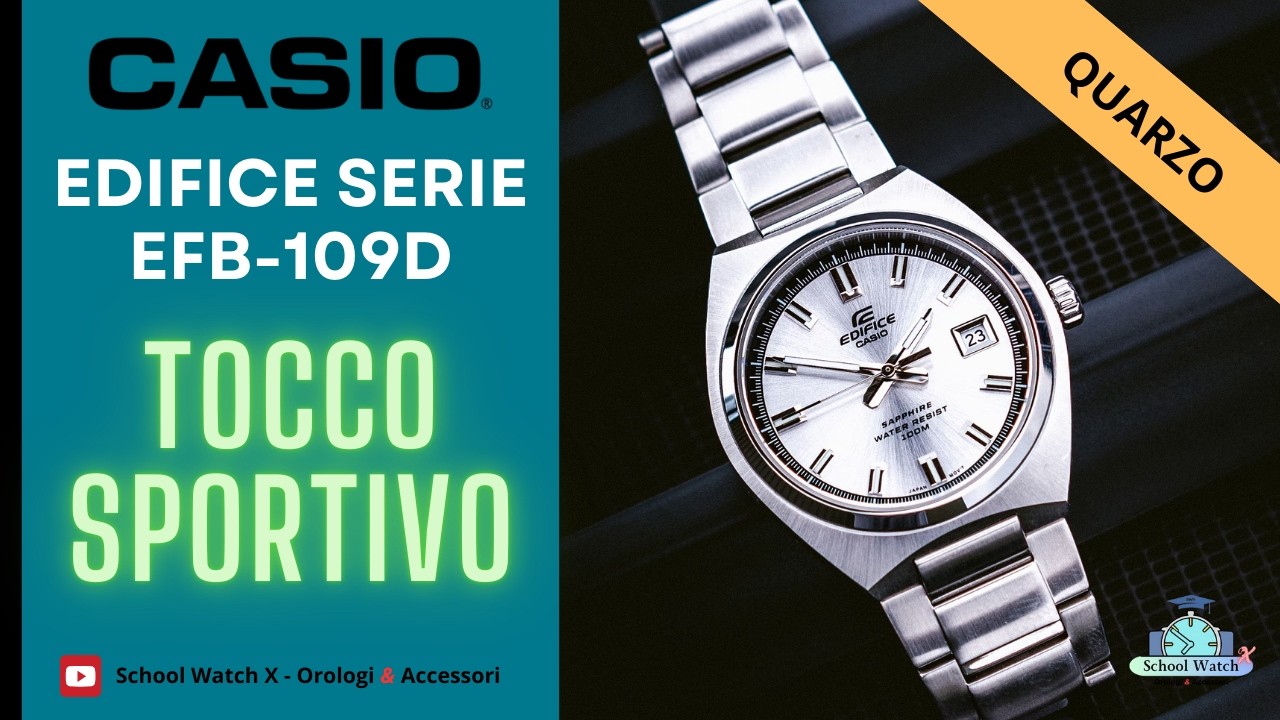 Casio Edifice EFB 109D a spasso con l'auto sportiva