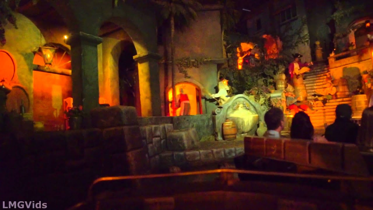 [HD] *Low Light Pirates of the Caribbean Disneyland Full Complete Ridethrough 1080p 60fps