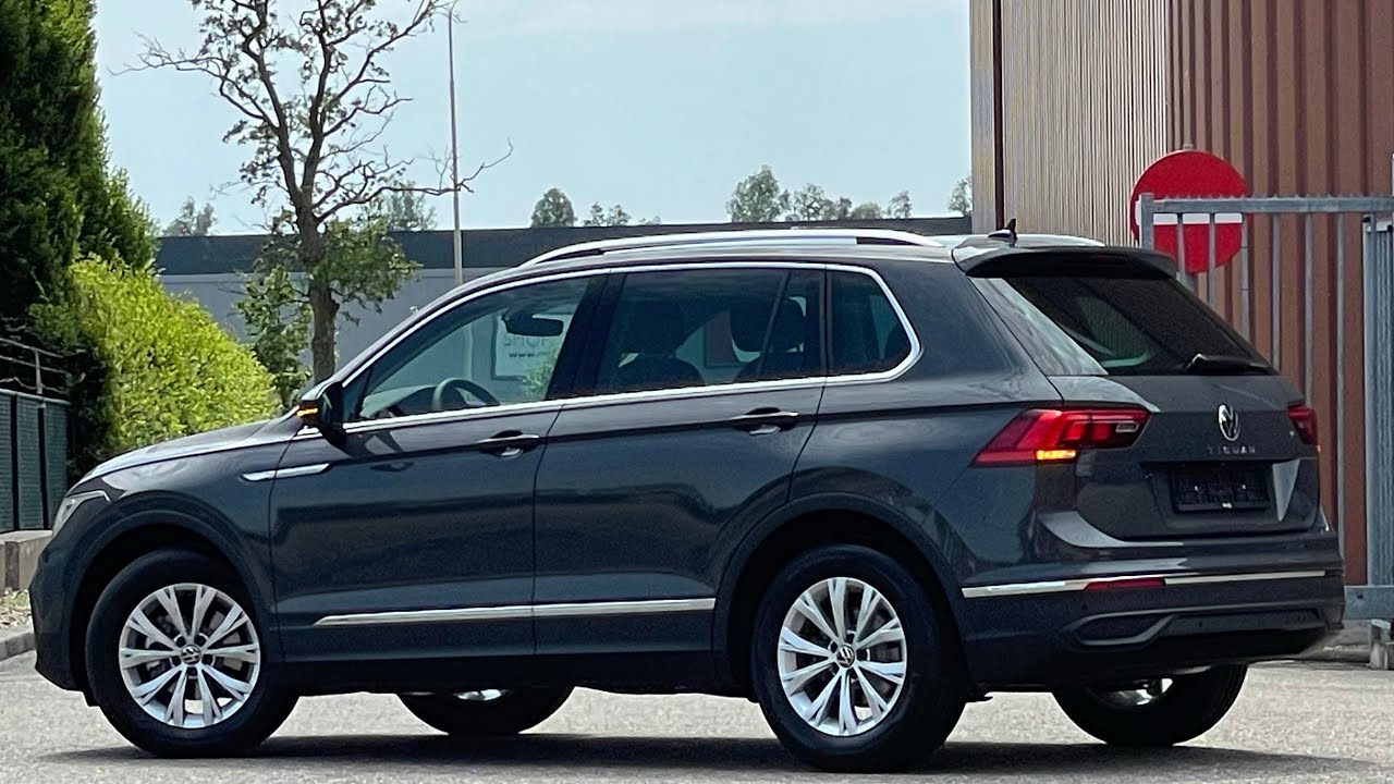 Volkswagen NEW Tiguan Life 2021 in 4K Delphin Grey Metal 17inch Montana walk around & detail Inside