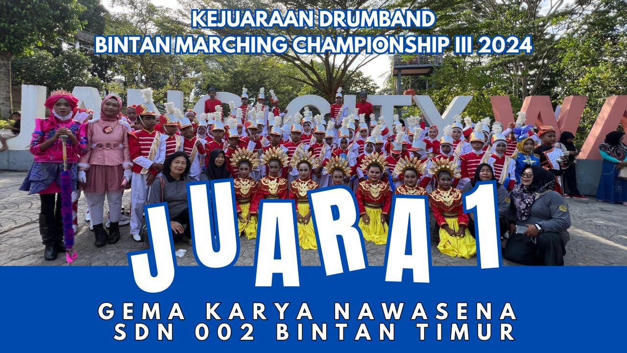 TAMPIL MEMUKAU!! JUARA 1 KATEGORI STREET PARADE - GEMA KARYA NAWASENA (SDN 002 Bintan Timur)