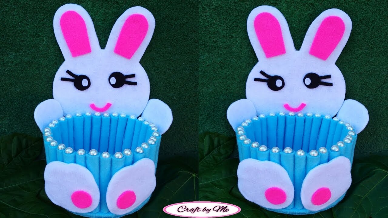 Ide Membuat Tempat Permen Kelinci dari Flanel || Tempat Permen || Candy Box