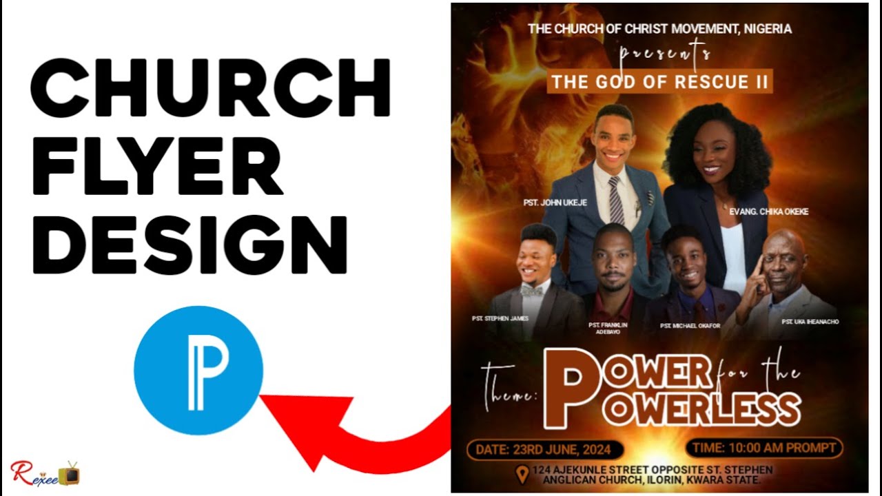 How to Design Church Flyer in Pixellab | Smartphone graphics | Church Flyers | Pixellab tutorial