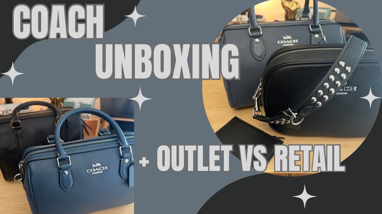 Coach Outlet Unboxing! ➕ Outlet versus Retail comparison, Ruby vs Rowan