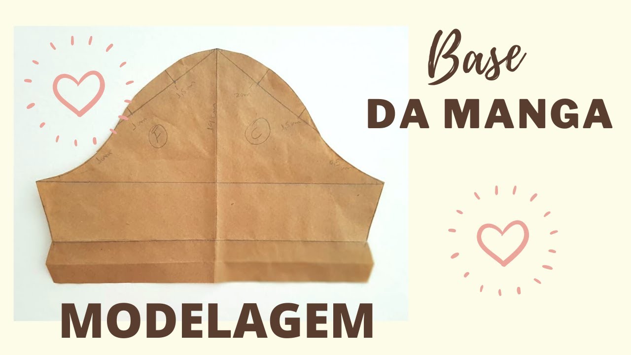 Molde de manga - Modelagem passo a passo | Gisele Maués