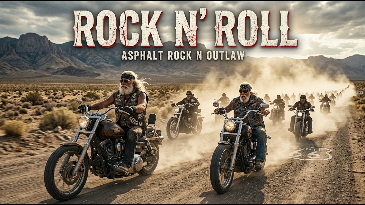 Asphalt Rock N Outlaw 🎸 Steel Horse Ride 🔥 Rock n Roll Drives The American Highway