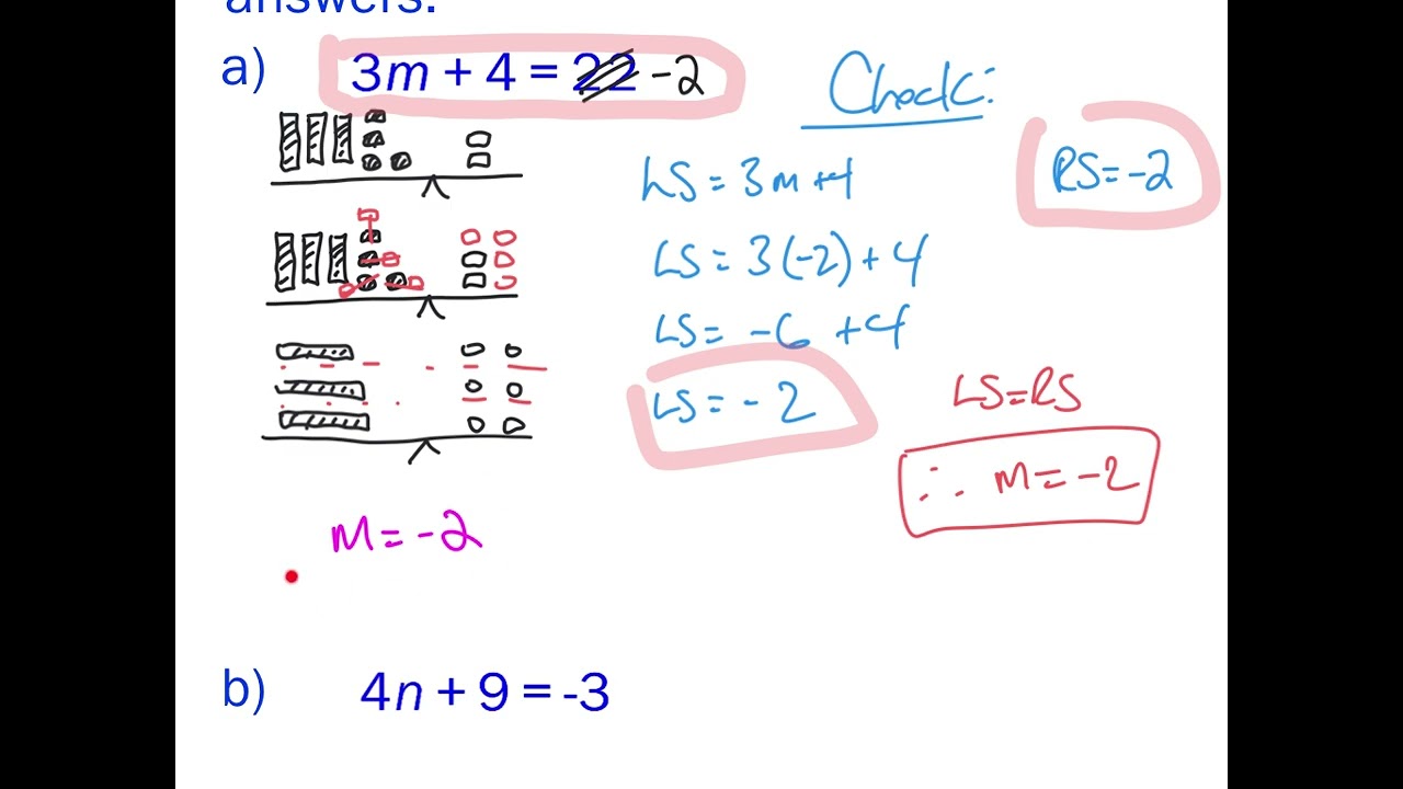 Solving 2-Step Equations with Algebra Tiles