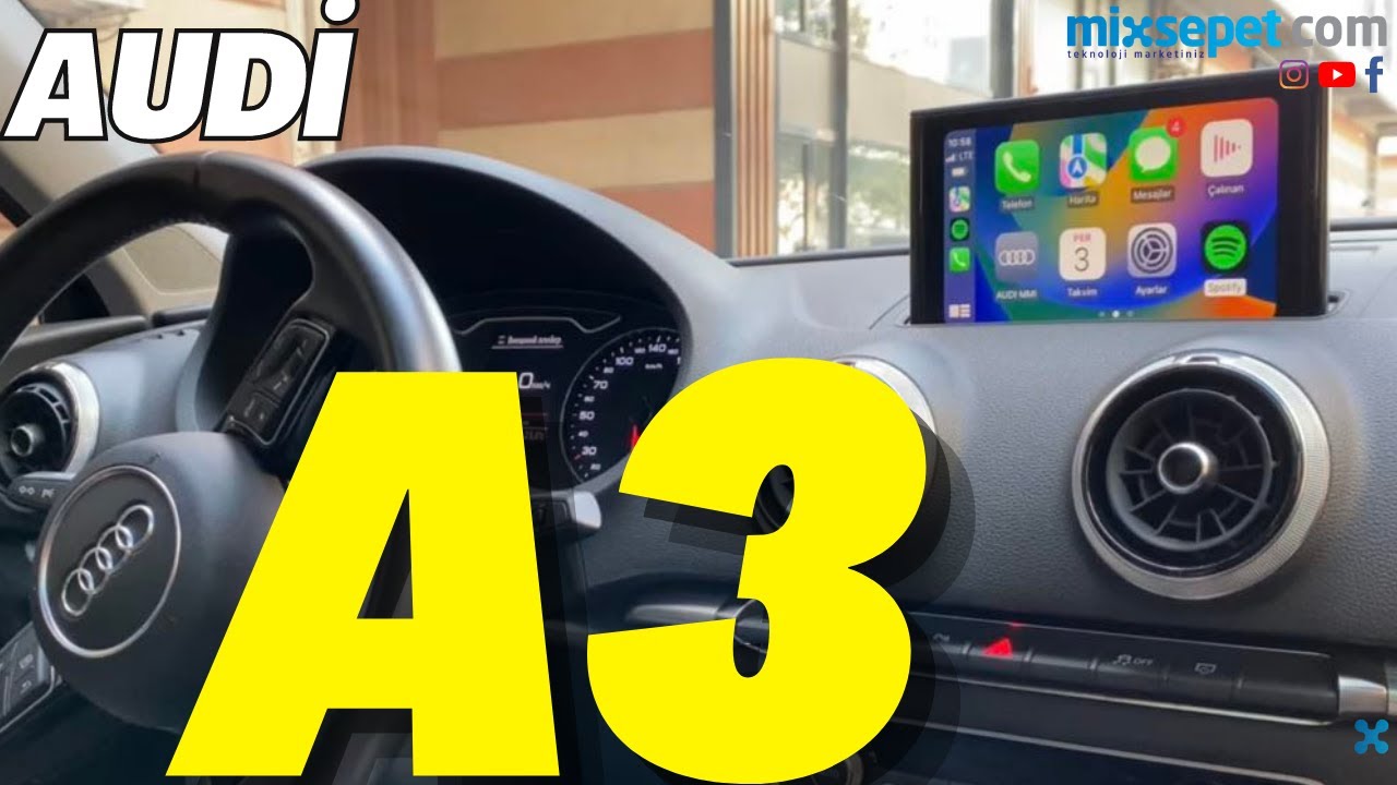 AUDİ A3 ORİJİNAL EKRANA KABLOSUZ CARPLAY KAZANDIRDIK! #audi mib2