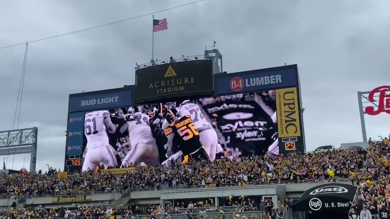 Video of @styxtheband #Renegade today at @steelers v. @browns at Acrisure Stadium #NFL #Steelers 