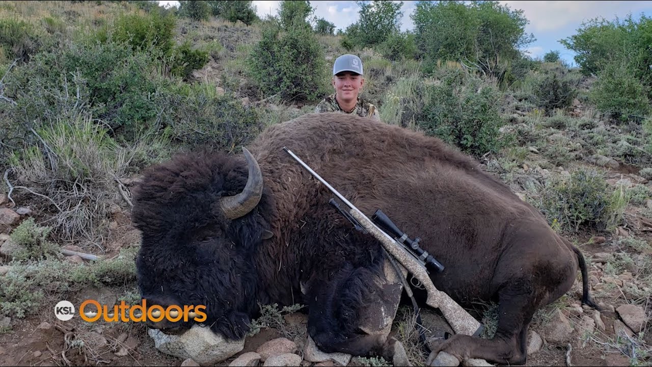 Lucky 13-Year-Old Hunts Bison with Utah Sportsman Tag