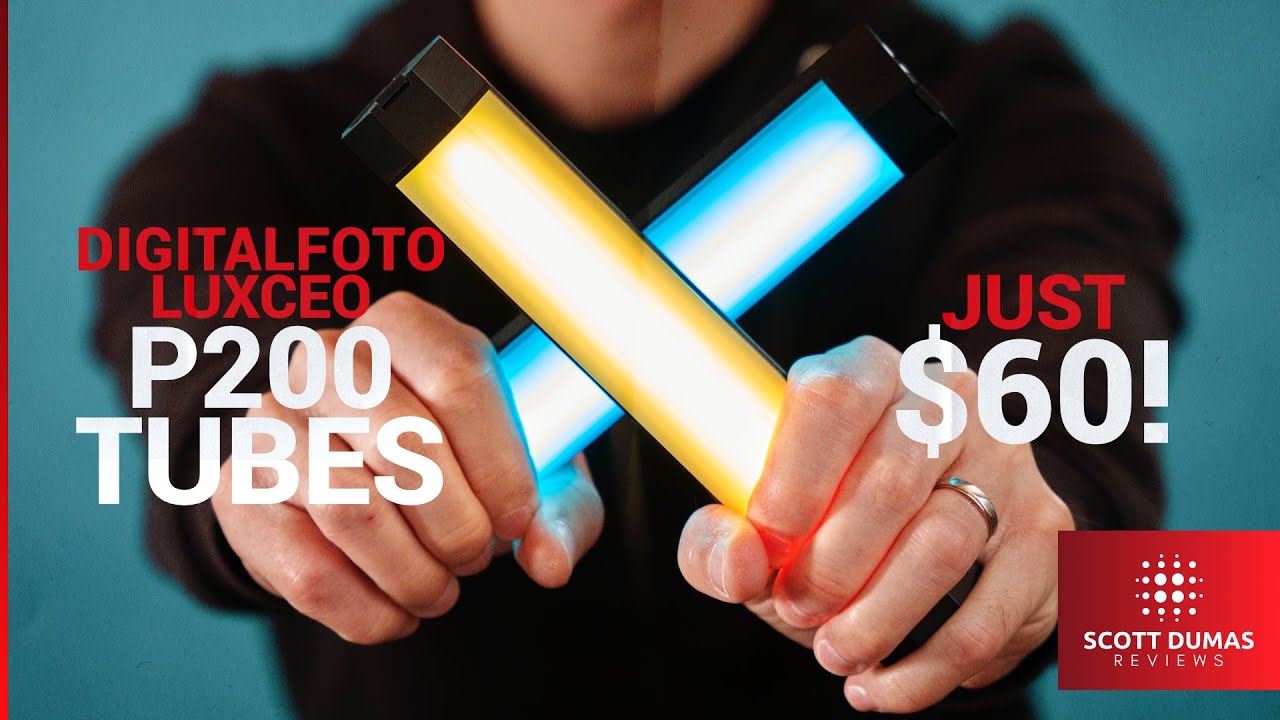 $60 Pocket Sized TUBE LIGHTS | Digitalfoto Luxceo P200 Tube Review Part 1