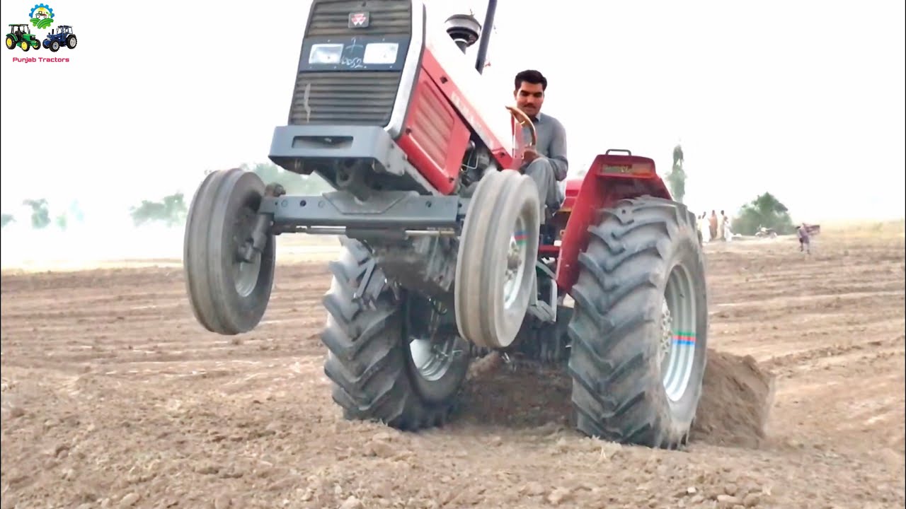 Tractor Stunt | MF 385 Crazy Driver Playing with Tractor