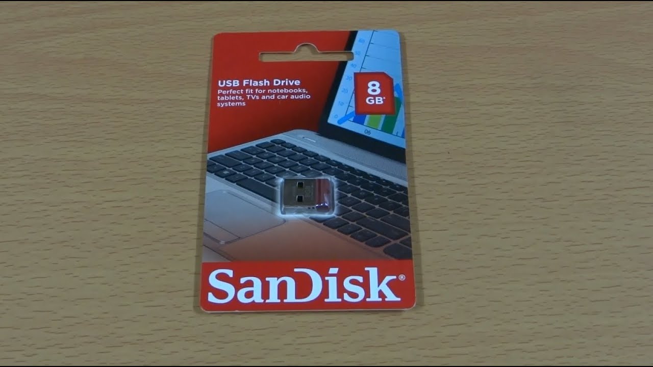 Sandisk Cruzer CZ15 (Cruzer Fit?) unboxing