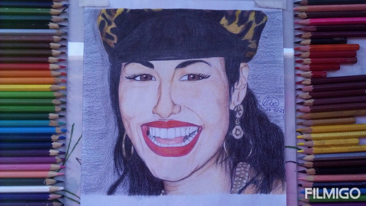 Dibujo de Selena Quintanilla