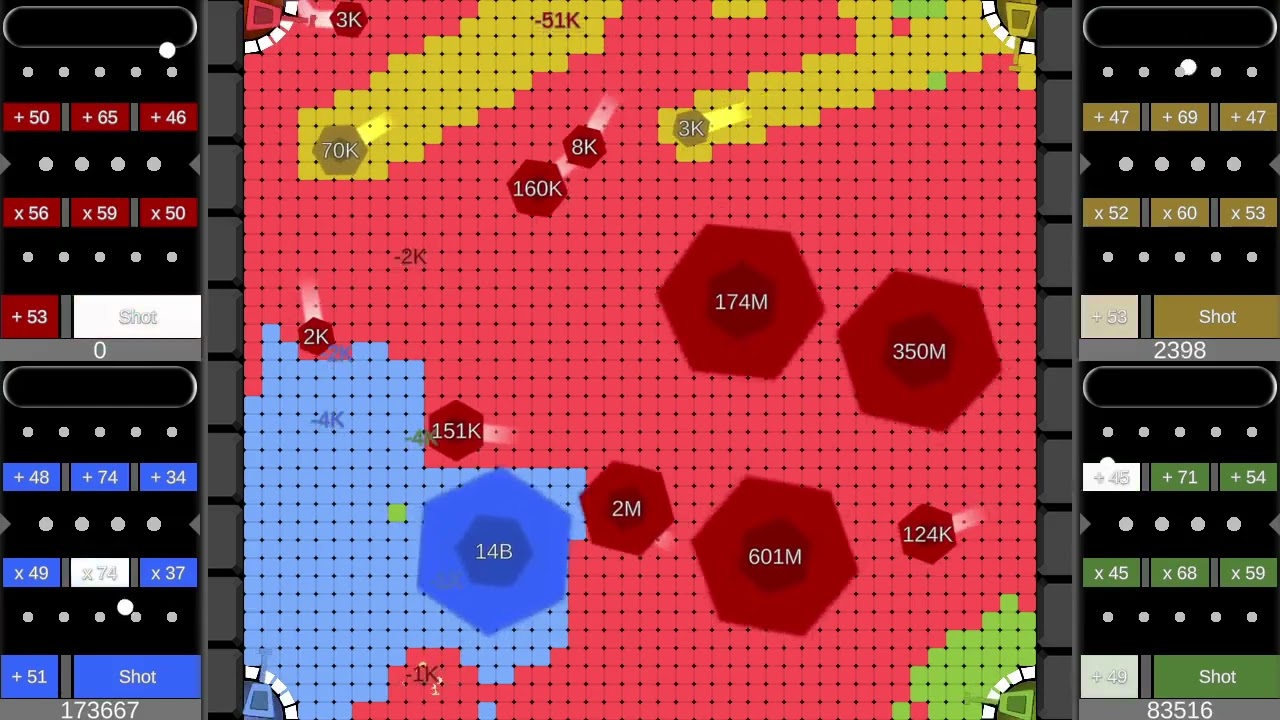 Multiply or Release X Territory War - 🖖4 Player #6 - Marble Race in Unity
