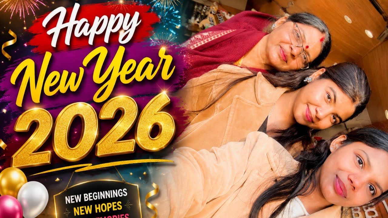 Happy new year 2026 guy's ❤️🎊 #vlog 