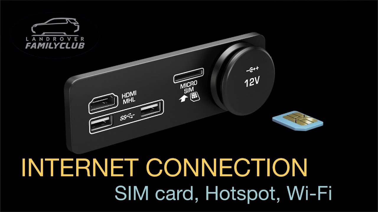 Land Rover Internet Connection - 5G SIM Card, Hotspot, Wi-Fi
