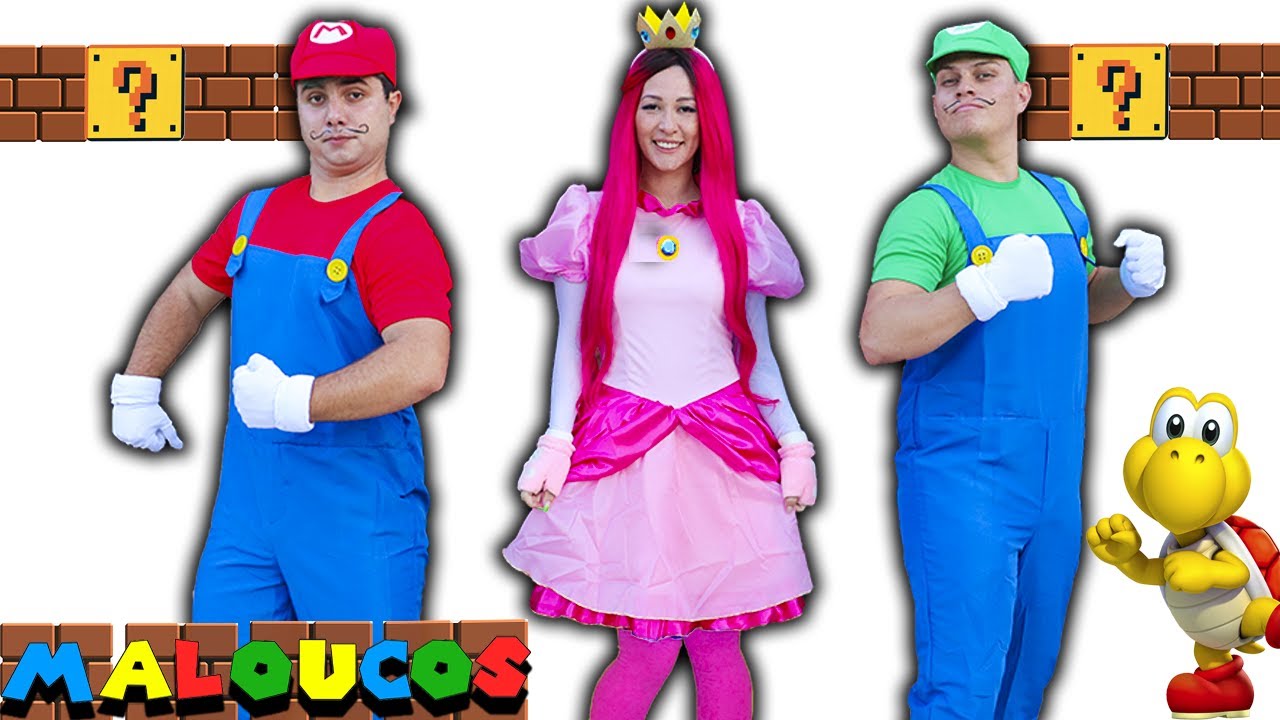 MALOUCOS FINGE BRINCAR de SUPER MARIO 3D NA VIDA REAL  ! ( IN REAL LIFE )