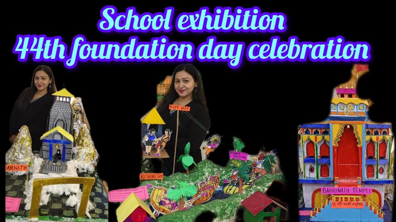 School exhibition#badrinath kedarnath model#jaivi first experience #sndk school exhibition #