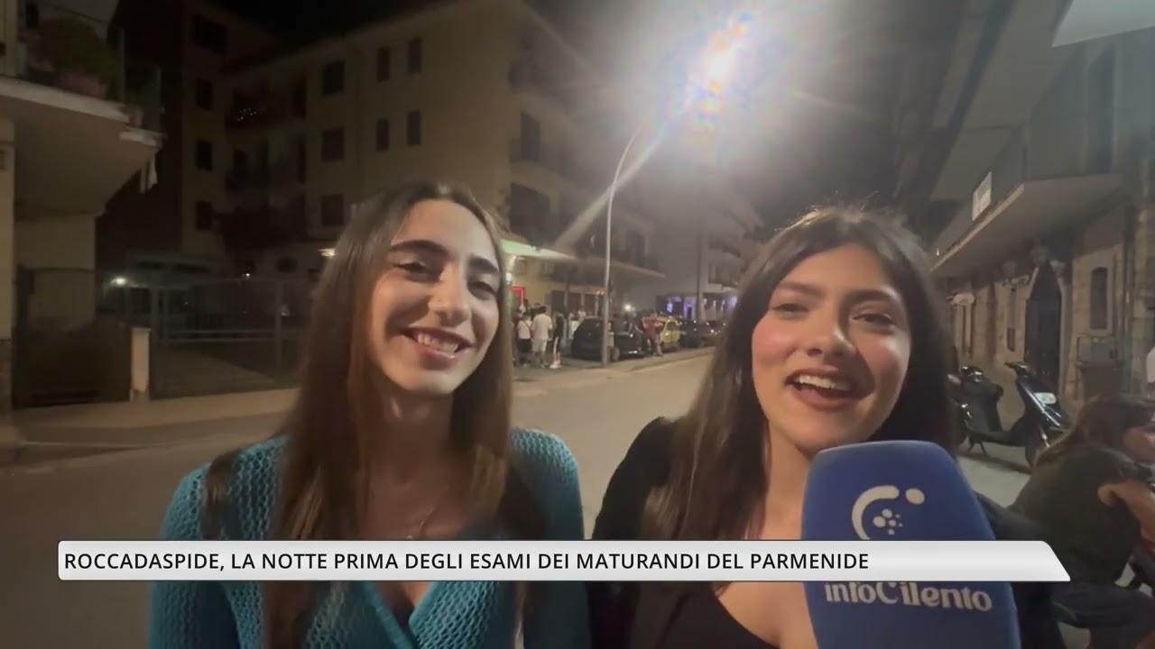 Roccadaspide: la notte prima degli esami dei maturandi del Parmenide