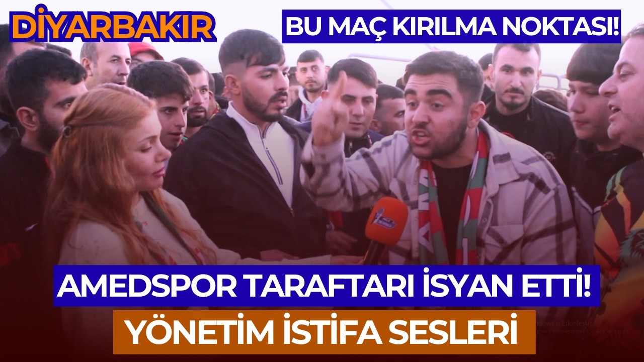Amedspor Taraftarı İsyan Etti! Yönetim İstifa Sesleri | Maç Sonu Röportajı