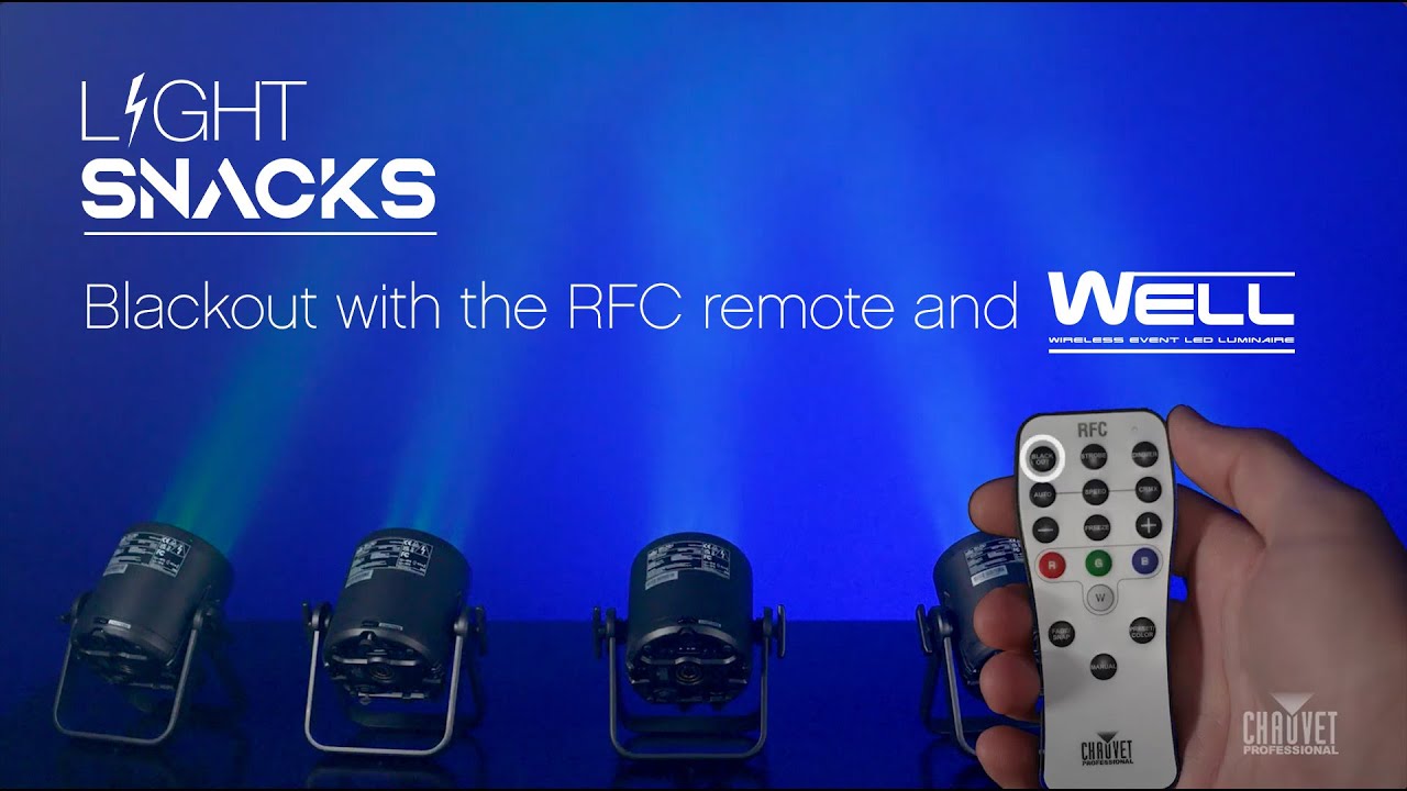 Light Snacks: Using Blackout with the RFC remote and WELL