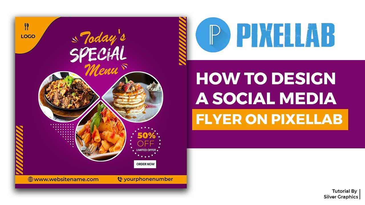 How to Design a Food Flyer on PixelLab | PixelLab Tutorial