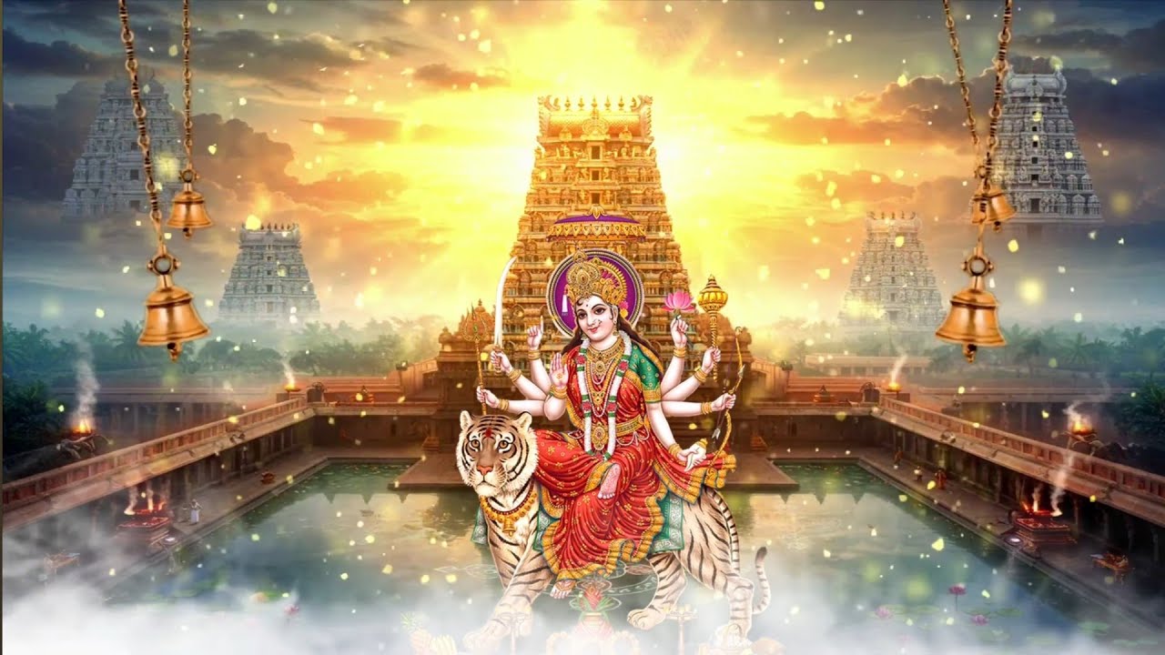 Maa Durga Devi background video no copyright |video background animation devotional background video