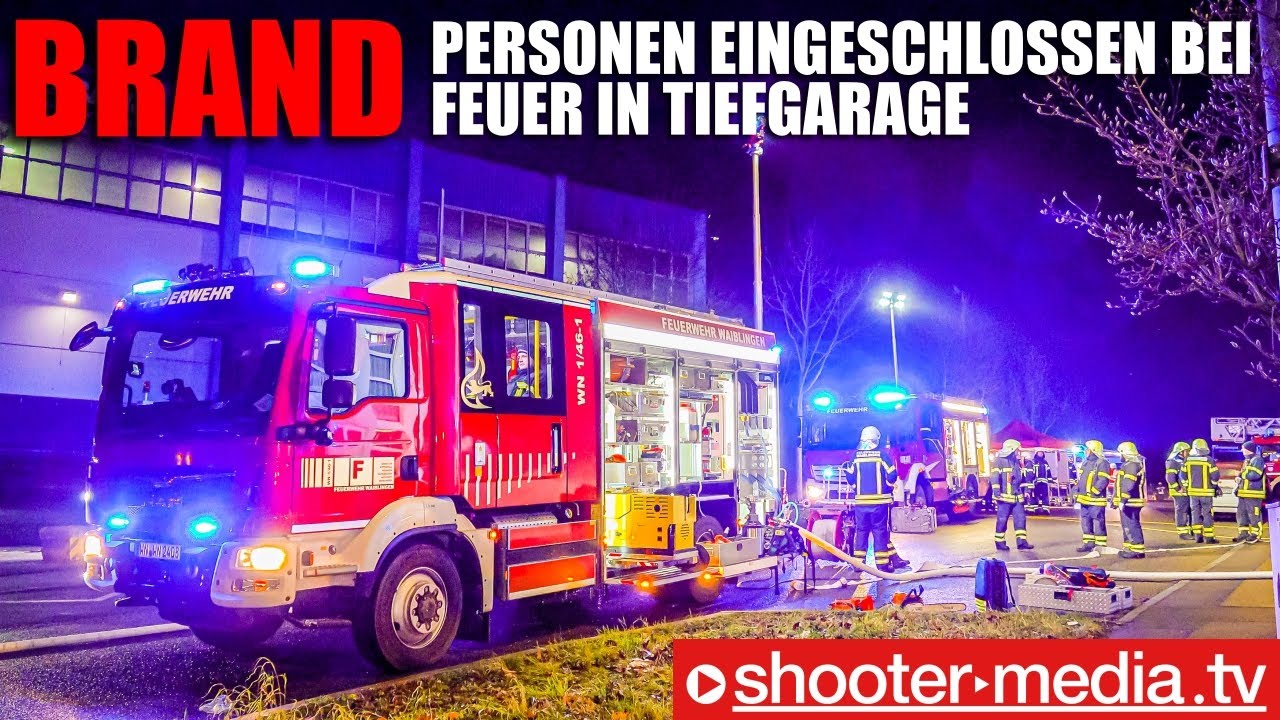 🔥  Stichwort: Wohnungs-/Gebäudebrand  🔥 | 🚒  11 Personen eingeschlossen  🚑