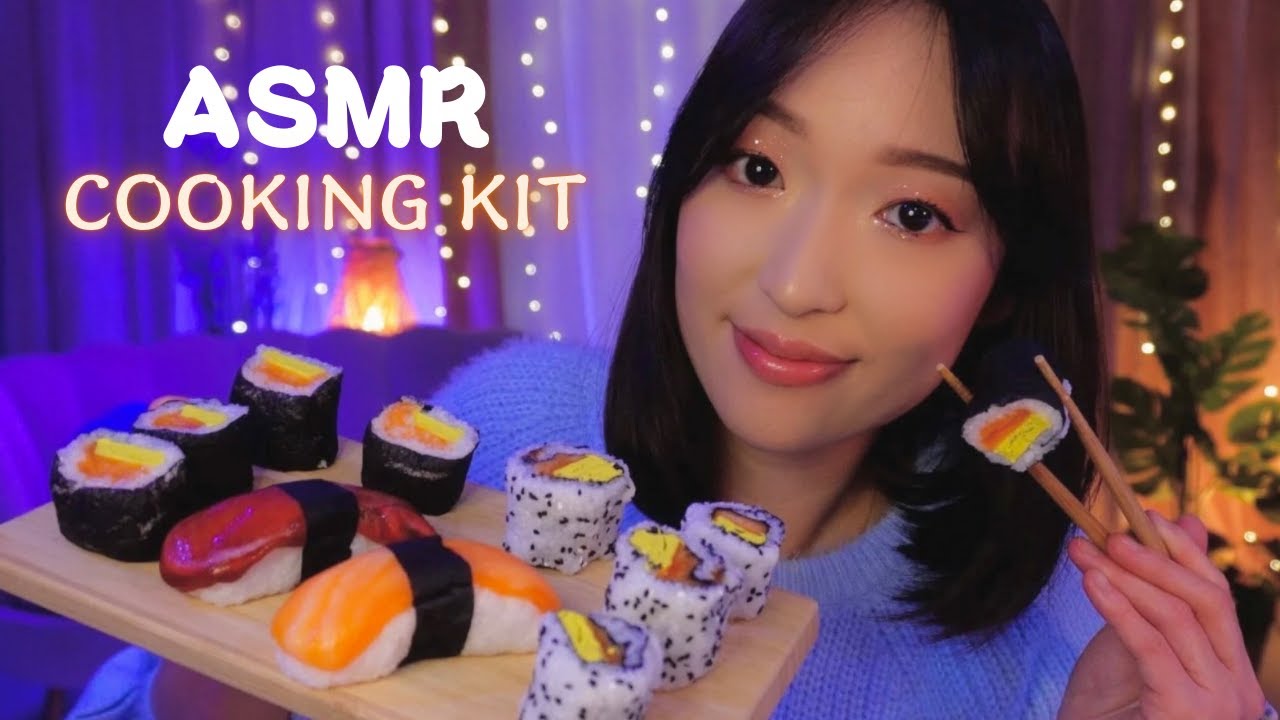 ASMR COOKING KIT 🍣🥢 On prépare des sushis 100% slime 😍👩🏻‍🍳