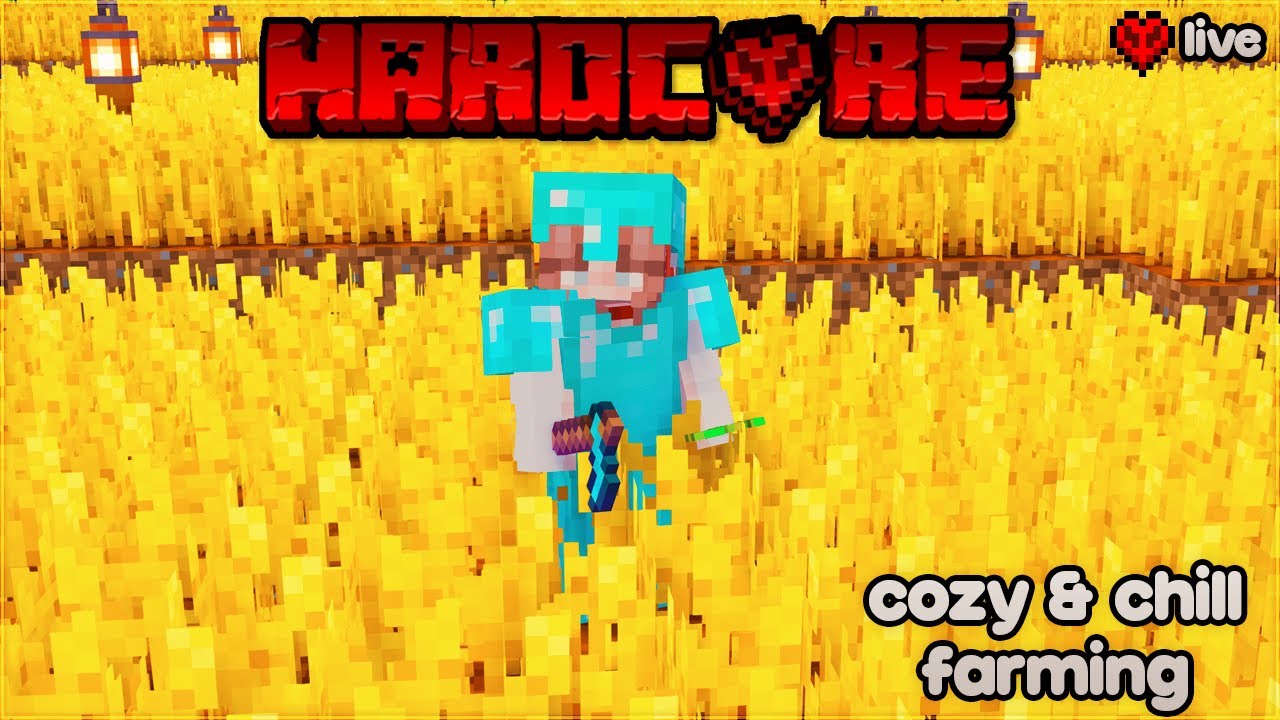 ⭐ cozy, chill farming before christmas! | hardcore minecraft livestream #10 🦋❤️
