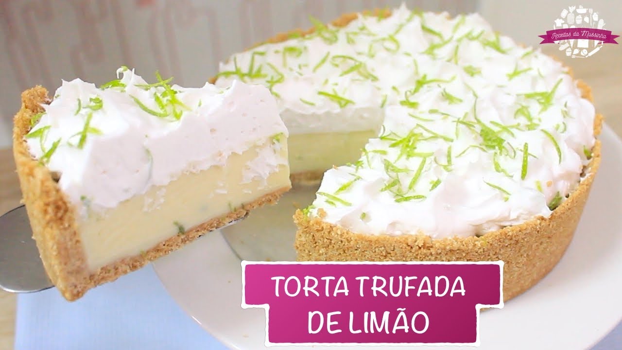 TORTA TRUFADA DE LIMÃO PROFISSIONAL E SUPER FÁCIL - #431 - Receitas da Mussinha