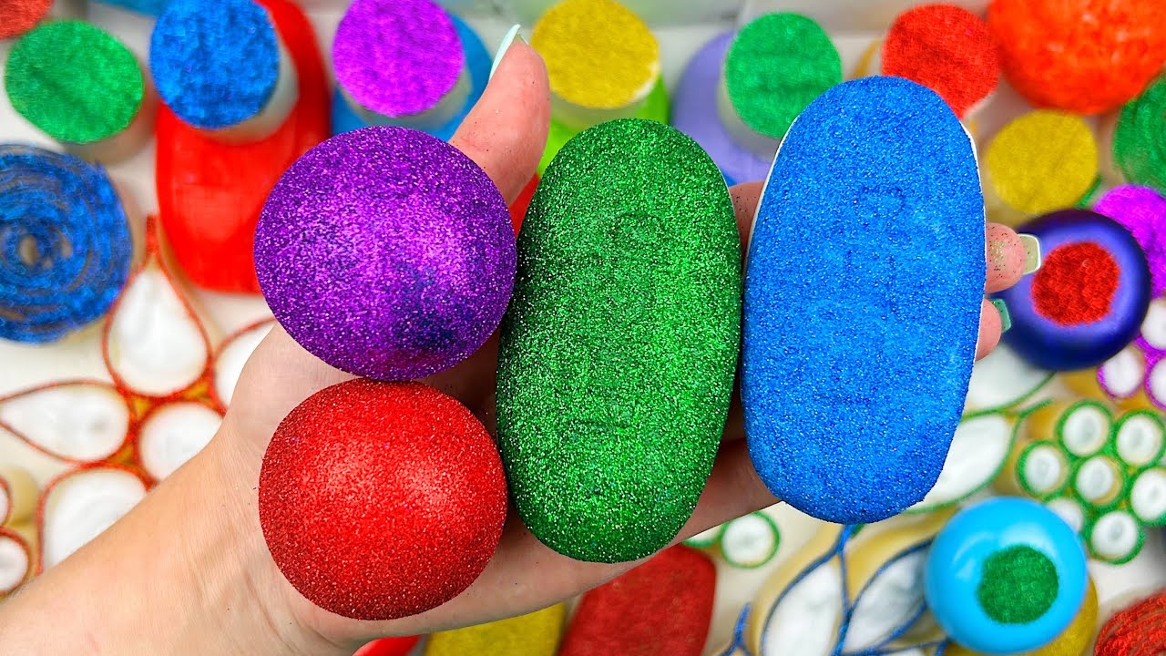 PARROT WEDDING★Clay cracking★Cutting cubes★Soap boxes with foam ★Gym chalk with foam ★
