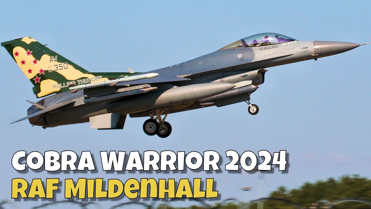 Ex. Cobra Warrior 2024 - USAF F-16 Fighting Falcon • RAF Mildenhall