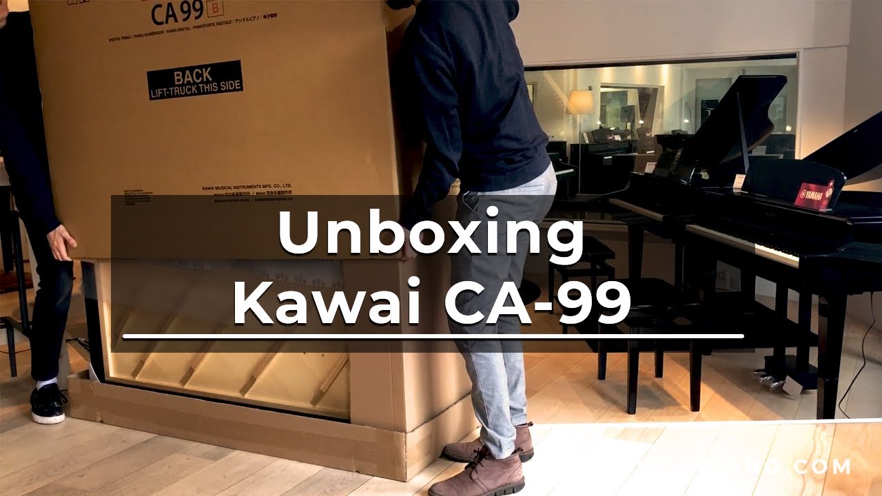 Unboxing and assembly of Kawai CA-99 | Digitalpiano.com