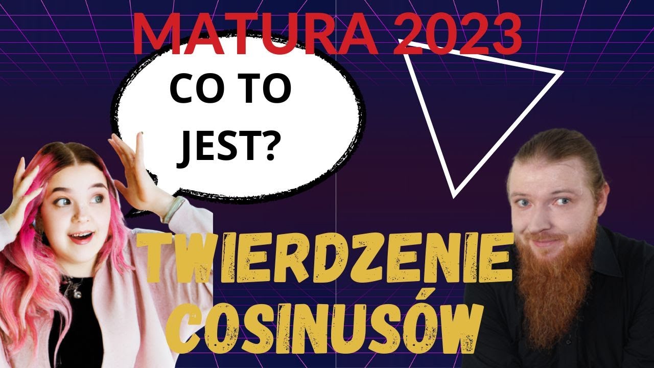 Twierdzenie cosinusów MATURA MATEMATYKA PEWNIAK trygonometria cz.4