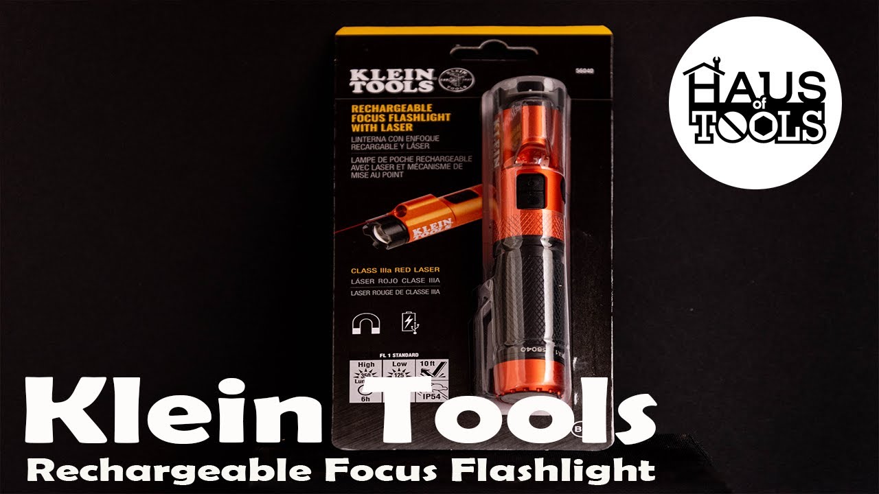 Klein Tools 56040 Rechargeable Focus Flashlight with Laser